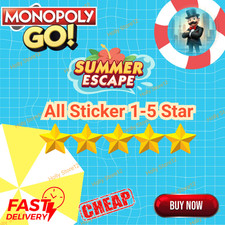 Adesivos Monopoly Go 1 2 3 4 5⭐ TODOS os adesivos ⚡️ Entrega rápida 24/7 ⚡️Barato🔥🔥🔥 comprar usado  Enviando para Brazil