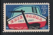 Scott 1325- Canal Erie, 150 Anos- Barco canal, Roma NY- MNH 5c 1967- selo perfeito comprar usado Scott 1325- Canal Erie, 150 Anos- Barco canal, Roma NY- MNH 5c 1967- selo perfeito comprar usado  Enviando para Brazil