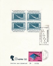 Italia 1980 foglietto usato  Marsala