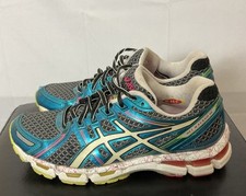 Tênis de corrida Asics Gel Kayano 19 feminino tamanho 8.5 azul multicolorido comprar usado  Enviando para Brazil
