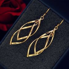 Brinco feminino folheado a ouro folha 2 cores gancho gota borla pendurada comprar usado  Enviando para Brazil