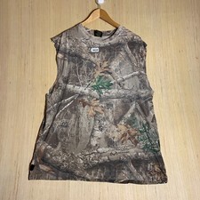 Camisa bloqueadora de perfume adulta grande camuflagem sem mangas masculina Realtree Nature comprar usado  Enviando para Brazil