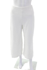 Calça social Rosetta Getty feminina texturizada forrada perna larga branca tamanho P comprar usado  Enviando para Brazil