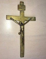 Brass crucifix french d'occasion  Villeneuve-d'Ascq-