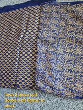 Navy blue gold for sale  PETERBOROUGH