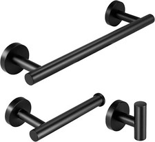 Black bathroom accessories for sale  COBHAM