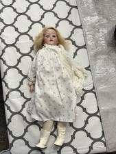 Boneca feminina antiga de porcelana bisque 19 pol. com roupas e sapatos comprar usado  Enviando para Brazil