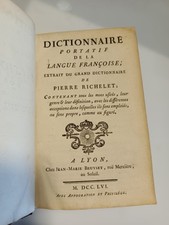 Dictionnaire portatif langue d'occasion  Vermenton