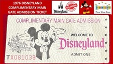 1976 disneyland complimentary for sale  Powder Springs