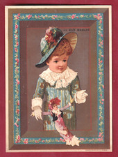 Très Rare Chromo Au Bon Marche Magnifique Bébé Fille Avec Sa Belle Poupée. comprar usado  Enviando para Brazil