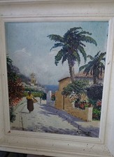 Tableau orientaliste huile d'occasion  Bardos