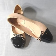Sapatos femininos Arezzo bloco baixo bronzeado e preto slip on com gravata borboleta feitos no Brasil, usado comprar usado  Enviando para Brazil
