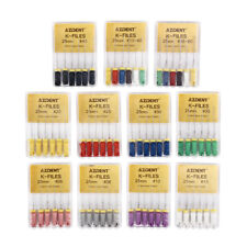 Arquivos dentários K-Files endo canal radicular uso manual aço inoxidável 15#-80# 25mm/21mm, usado comprar usado  Enviando para Brazil