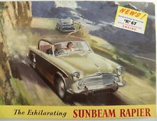 Brochure anglaise sunbeam d'occasion  France