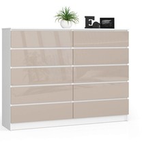 AKORD KOMODA K160 10SZ CLP PK CAPUCCINO POŁYSK na sprzedaż  PL