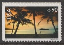 Correio aéreo dos EUA C143 Hagåtña Bay Guam 90c único, sem marca de charneira 2007 comprar usado  Enviando para Brazil