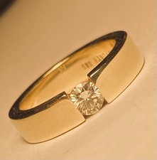 Brillantring spannring 585 gebraucht kaufen  Celle