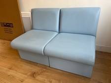 Light blue leather for sale  BRADFORD
