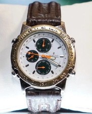 Very rare and beautiful FESTINA Chronograph Alarm wrist watch with orange hands, usado comprar usado  Enviando para Brazil