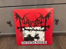 MAYHEM AUTOGRAFADO DEATHCRUSH LP VINIL RARO NECROBUTCHER BLACK METAL comprar usado  Enviando para Brazil