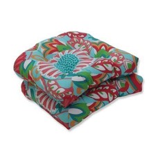 Almofada de assento para cadeira interna/externa floral brilhante perfeita tufada 19" x 19", usado comprar usado  Enviando para Brazil