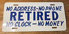 Vintage retired license for sale  Ranson
