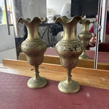 Brass vases ornate for sale  NEWPORT