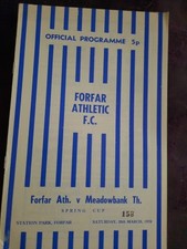 Forfar athletic meadowbank for sale  LLANTWIT MAJOR