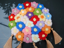 Häkelblumen handtasche ... gebraucht kaufen  Strausberg