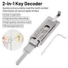 Decodificador de chave 2 em 1 com chave L decodificador de trava de aço inoxidável ampla aplicabilidade, usado comprar usado  Enviando para Brazil
