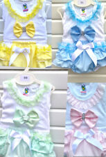 Conjunto de calcinhas DREAM 0-3 6-12 12-18 meses colete arco bling e capa de fralda com babados comprar usado  Enviando para Brazil