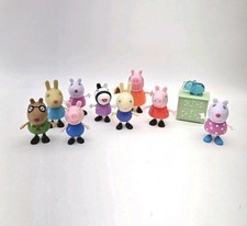 10 peças bonecos Peppa Pig amigos mamãe porco iluminar cômoda Pedro zebra coelho, usado comprar usado  Enviando para Brazil