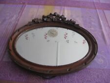 Ancien miroir ovale d'occasion  Aire-sur-la-Lys