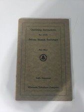 Vintage 1931 Wisconsin Telefon Company Instruções de Operação Filial Privada comprar usado  Enviando para Brazil