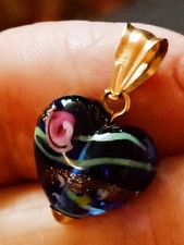 Pendentif coeur verre d'occasion  Moirans