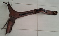 Ceinturon holster cowboy d'occasion  Neuville-aux-Bois