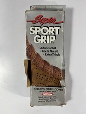 Vintage Superior 1990 Super Sport Grip Porotherm Steering Wheel Cover - TAN NOS na sprzedaż  Wysyłka do Poland