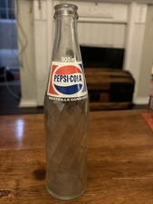 ML Vintage Pepsi Cola Garrafa de Vidro 10oz 300ml Redemoinho Refrigerante Pop Anos 70’ comprar usado  Enviando para Brazil