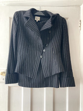 ladies black pinstripe suit for sale  FARNHAM