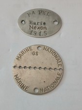 Lot plaque identité d'occasion  Hautefort