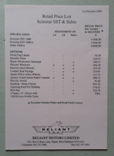 Reliant sst sabre for sale  BOURNE