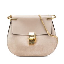 Usado, Bolsa Chloe Feminina Drew Corrente Ombro Couro Greige Camurça Usada Edição Limitada Muito Bom Estado comprar usado  Enviando para Brazil