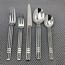 Janelas Sasaki 18/8 aço inoxidável 5 peças. Configuração de local (serviço para 1), usado comprar usado Janelas Sasaki 18/8 aço inoxidável 5 peças. Configuração de local (serviço para 1), usado comprar usado  Enviando para Brazil