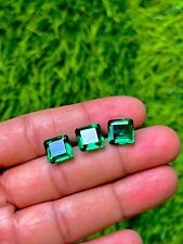 Usado, Pedra preciosa solta facetada esmeralda verde escura cultivada em laboratório corte octógono Zâmbia 10x10x6mm comprar usado  Enviando para Brazil
