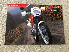 Honda nx650 brochure for sale  NANTWICH