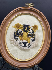 Vintage framed crewel for sale  Clinton