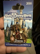 Usado, Broche LE Piratas do Caribe Jack Sparrow Piece Walt Disney História WDW 2016 comprar usado  Enviando para Brazil