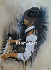 Musician acrylic 12x16 for sale  Chicago