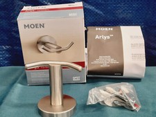 Moen Y5703BN Arlys gancho de manto duplo resistente a manchas aço inoxidável NOVO comprar usado  Enviando para Brazil