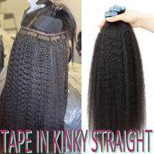 Fita CLEARANCE em extensões de cabelo humano remy virgem reta pervertida duplamente desenhada, usado comprar usado  Enviando para Brazil